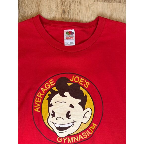 Fruit Of The Loom Average Joe's Gymnasium Red XL Dodgeball Movie Promo Tee - Picture 2 of 5